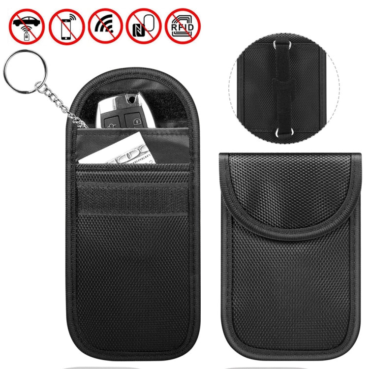 Double Buckle Car Key Signal Shielding Bag Anti-Magnetic RFID Card Case, Double Buckle Double Buckle Car Key Signal Shielding Bag Anti-Magnetic RFID Card Case, Double Buckle